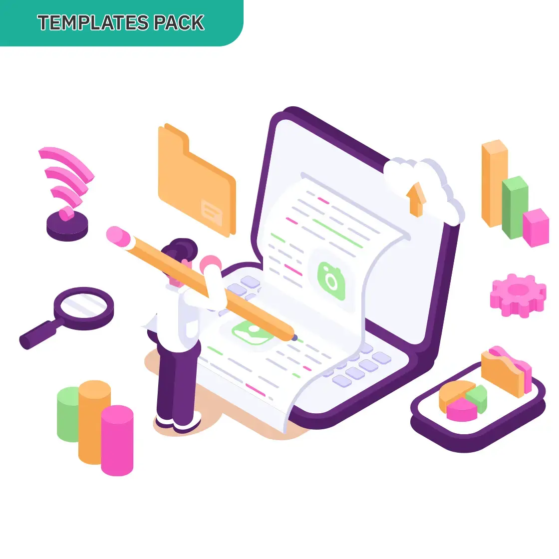Templates pack with editorial guidelines